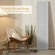 preview thumbnail 6 of 22, 4 Panel Pegboard Display Room Divider 5.6 FT Wooden Foldable Privacy Screen, Wood Room Divider