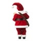 preview thumbnail 76 of 92, Glitzhome 18"H Faux Fur Christmas Santa Figurines with Porcelain Face