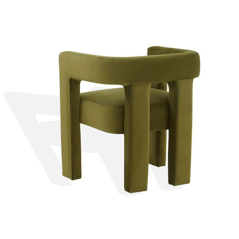 SAFAVIEH Couture Deandre Cut Out Accent Chair (Fully Assembled) - 24.8 IN W x 20.8 IN D x 26.8 IN H
