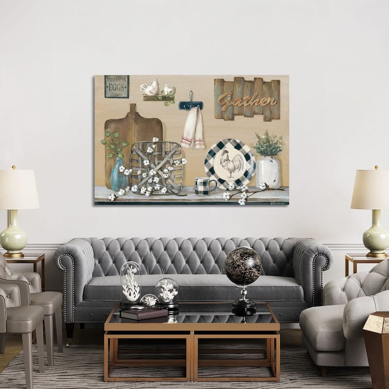 iCanvas "Farmhouse Kitchen" by Pam Britton Canvas Print