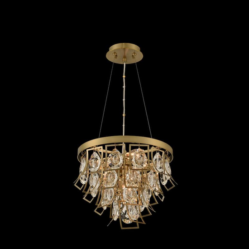 Allegri 031950-FR001 Carmella 14" Wide Pendant with Firenze Crystal