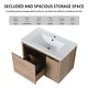 preview thumbnail 34 of 95, Beingnext 24"/30"/48" Bathroom Vanity with Sink, Floating Bathroom Vanity With Soft Close Door