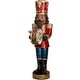 preview thumbnail 2 of 4, Fraser Hill Farm Oversized Christmas Decor, 5-Ft. Nutcracker