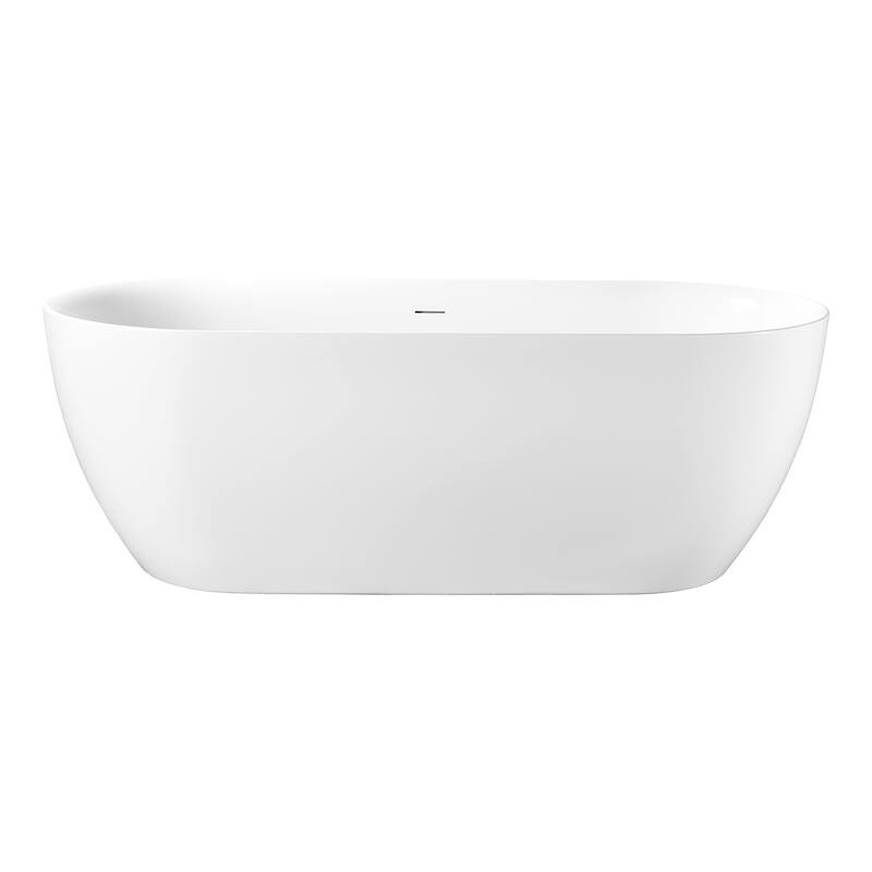 Freestanding Pure Acrylic Sheet Bathtub With Drainage and Overflow