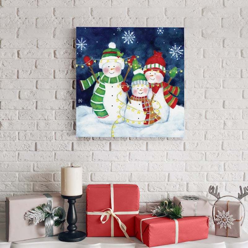 Festive Lights I-Premium Gallery Wrapped Canvas - Ready to Hang