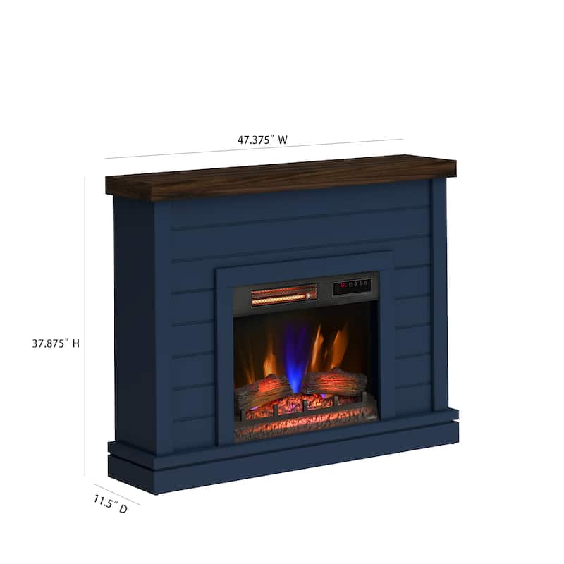 duraflame® Shiplap Wall Mantel Electric Fireplace