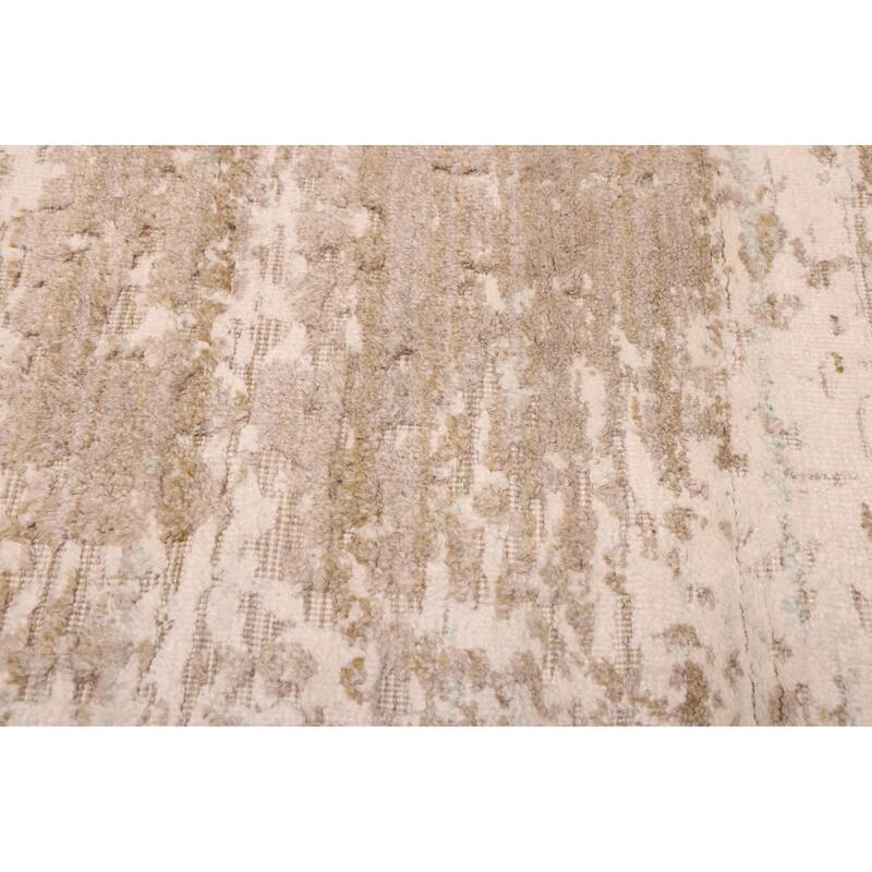 ECARPETGALLERY Hand Loomed Elysian Taupe Rug - 7'11 x 9'11