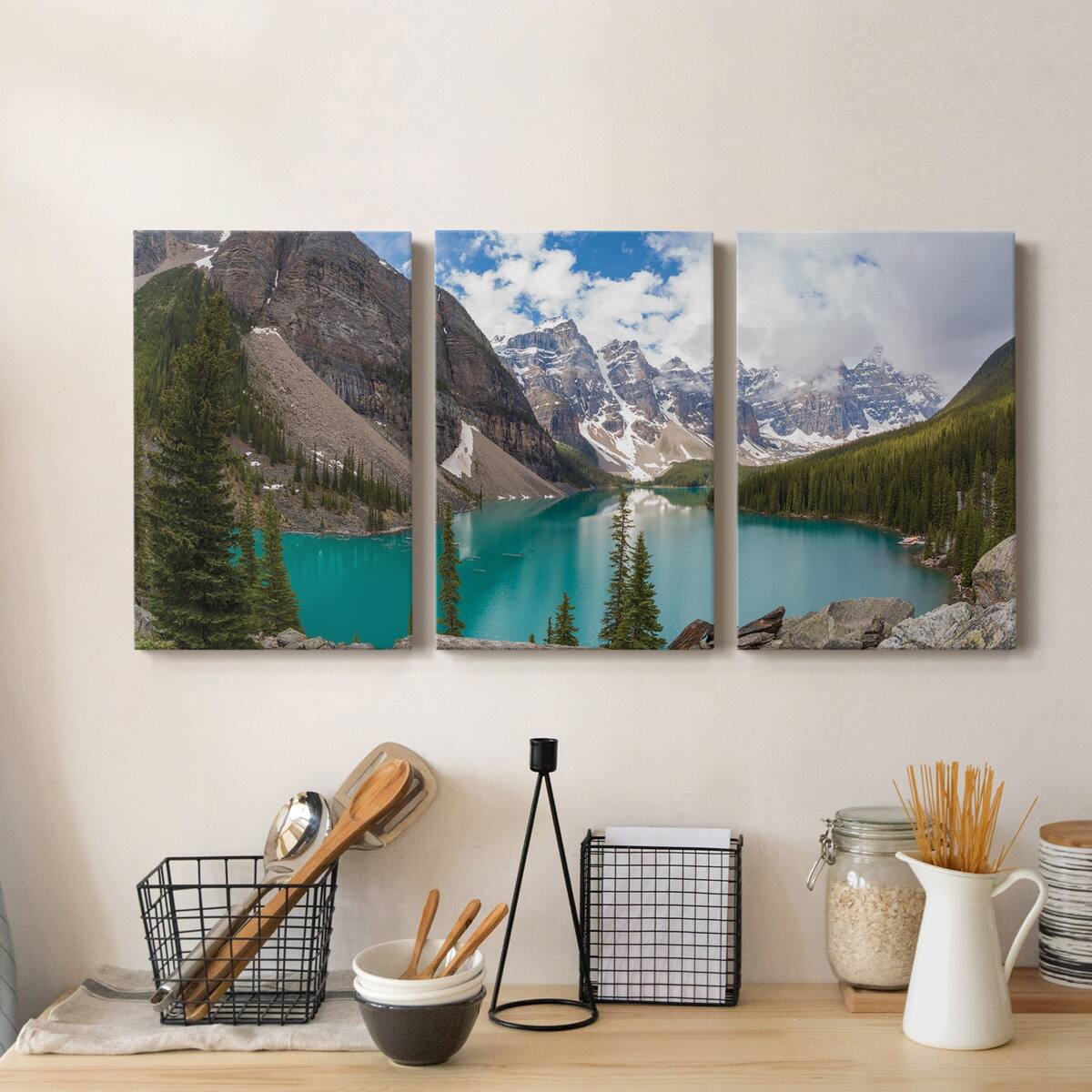 Banff Valley of the Ten Peaks Premium Gallery Wrapped Canvas Ready