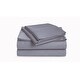 preview thumbnail 13 of 20, Luxury 500 Thread Count Egyptian Cotton Solid or Striped Sheet Set King - Charcoal (Solid)