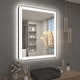preview thumbnail 26 of 36, KIOTEE Rectangular Framed Front & Back LED Lighted Anti-Fog Tempered Glass Bathroom Vanity Mirror with ETL and 3-Year Warranty 36x30