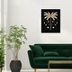 preview thumbnail 6 of 5, Wynwood Studio Canvas Holiday and Seasonal Golden Palm Tree for the Season Black Glam Wall Art Canvas Print 20 x 24