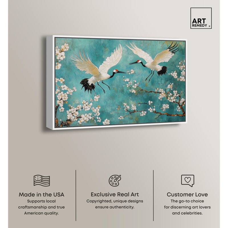 Gentle Tiger Nap Canvas Elegant Birds by Art Remedy