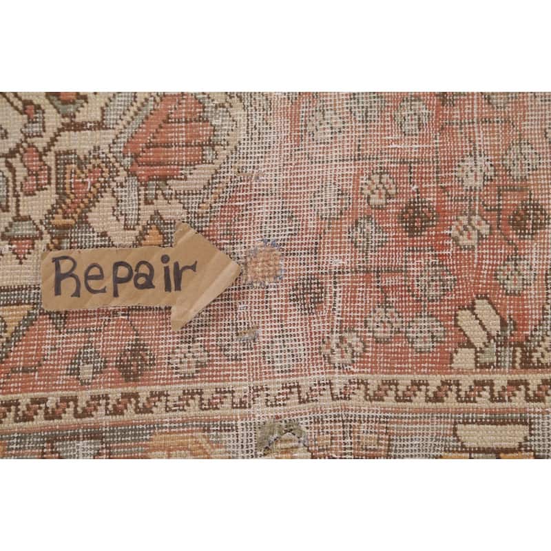 Distressed Bakhtiari Persian Antique Area Rug Hand-Knotted Wool Carpet - 4'5"x 6'9"
