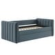 preview thumbnail 7 of 10, Veyla Channel Tufted Performance Velvet Twin Daybed With Trundle
