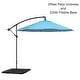 preview thumbnail 26 of 30, Pure Garden 10-Foot Offset Patio Umbrella with Square Base