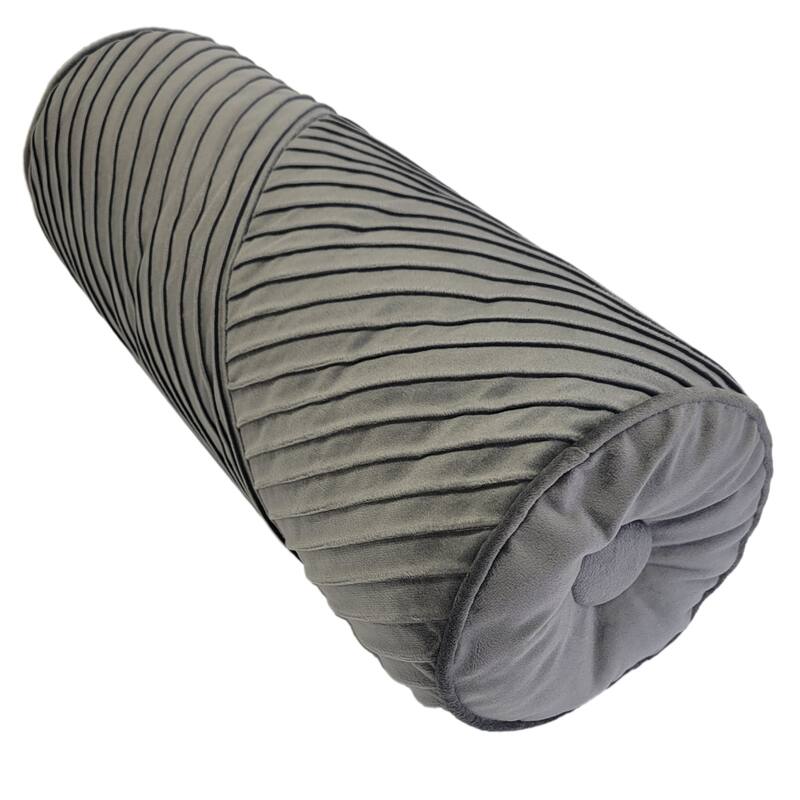 Edie At Home Chelsea Spliced Neckroll Decorative Throw Pillow 7x18