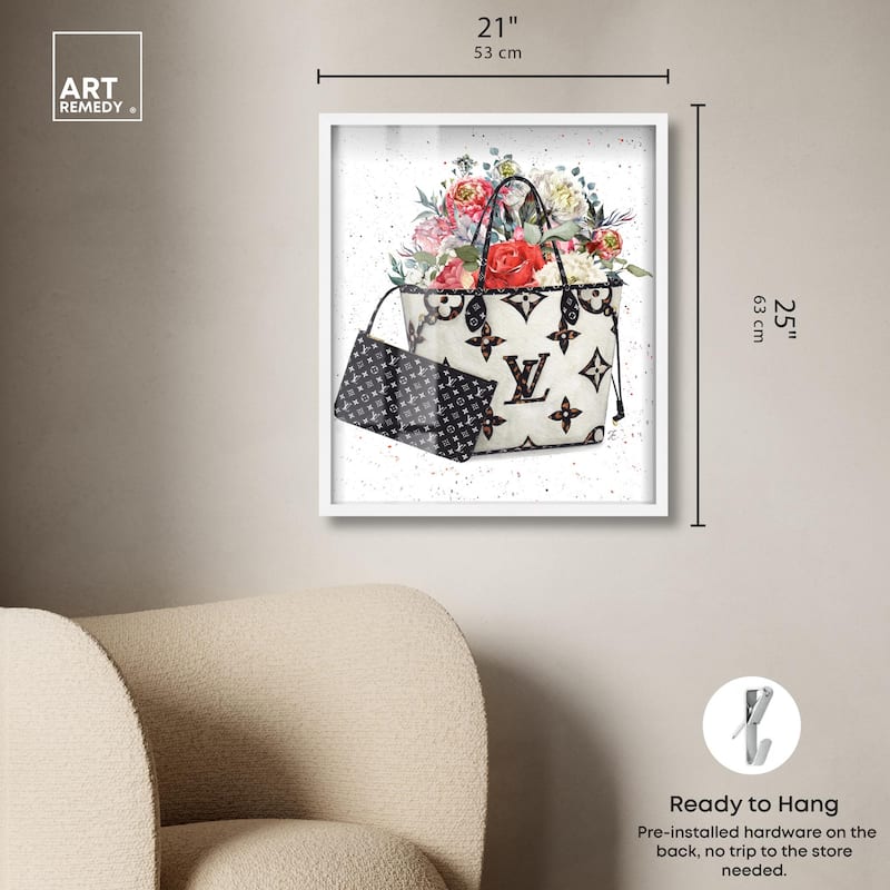 Floral Summer Bag Shadowbox by Art Remedy
