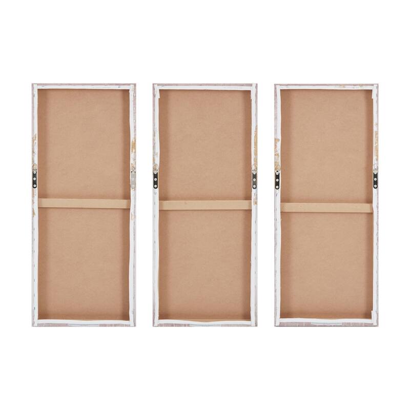 Madison Park Dewy Forest Gold Foil Abstract 3-piece Canvas Wall Art Set