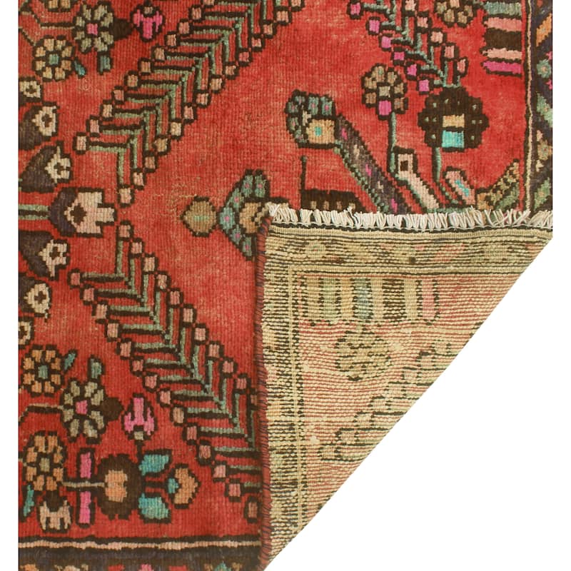 Noori Rug Fine Vintage Distressed Hrocby Rust/Beige Runner - 2'6" x 13'3"