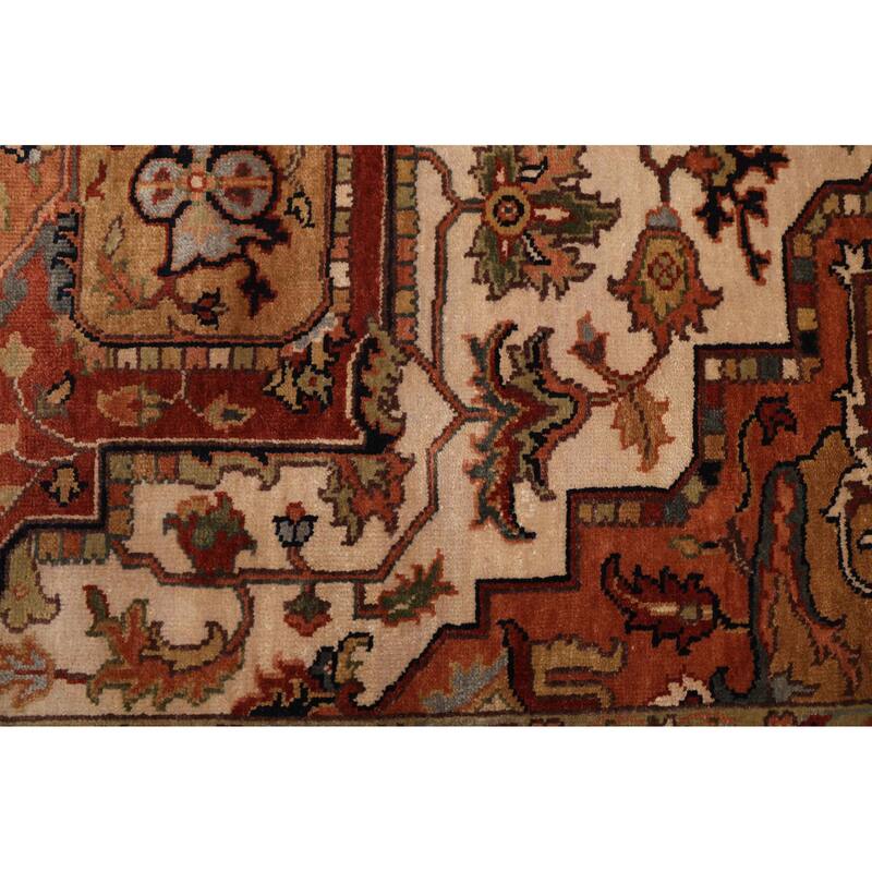 ECARPETGALLERY Hand-knotted Jules Sultane Ivory Wool Rug - 7'8 x 9'11