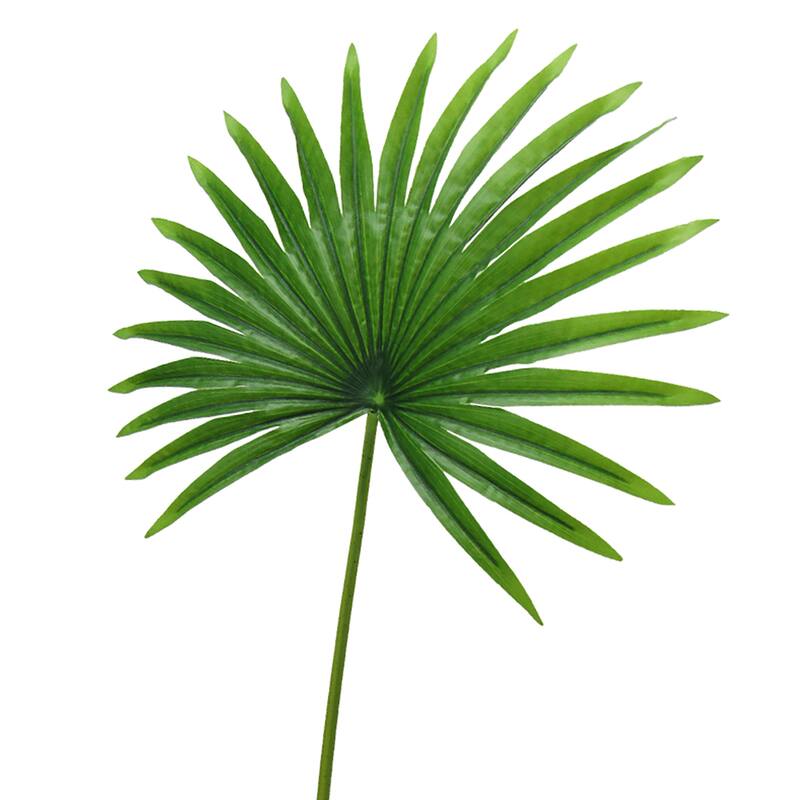 Set of 3 Artificial Fan Palm Leaf Stem Tropical Plant Greenery Foliage 32in - 32" L x 16" W x 0.5" DP