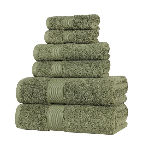 Superior Oregon Organic Cotton Solid 6-Piece Towel Set - On Sale