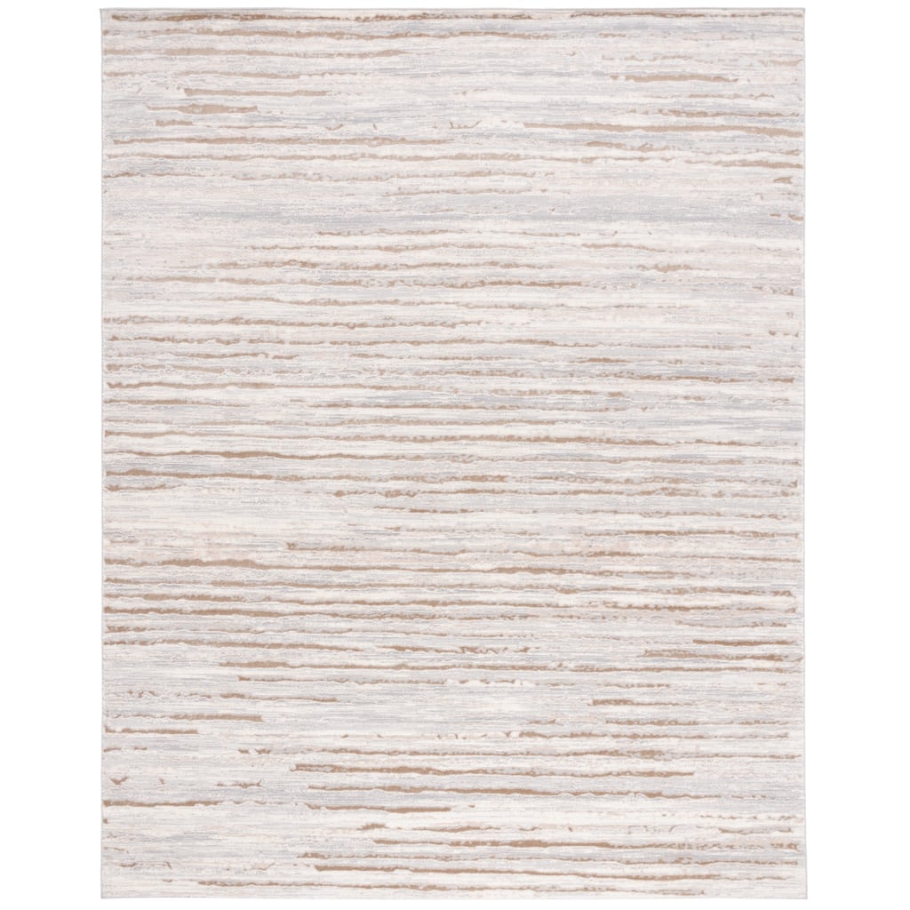 Martha Stewart by SAFAVIEH Boud Modern Rug - Grey/Beige - 5' 3" x 7' 7"