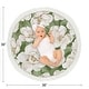 preview thumbnail 4 of 2, Boho Flower Floral Girl Baby Tummy Time Playmat Ivory Shabby Chic Bohemian Watercolor Garden Nature Modern Elegant Beige Taupe