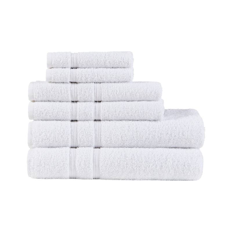 Aegean 100-percent Turkish Cotton 6 Piece Towel Set by 510 Design
