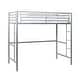 preview thumbnail 9 of 9, Walker Edison Abner Silver Metal Deluxe Twin Loft Bed