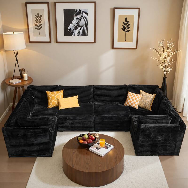 OVIOS Corner Plush Sofa