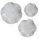 preview thumbnail 1 of 7, Uttermost Abella Abstract Flower Ceramic Wall Art - Set of 3 Fresh White