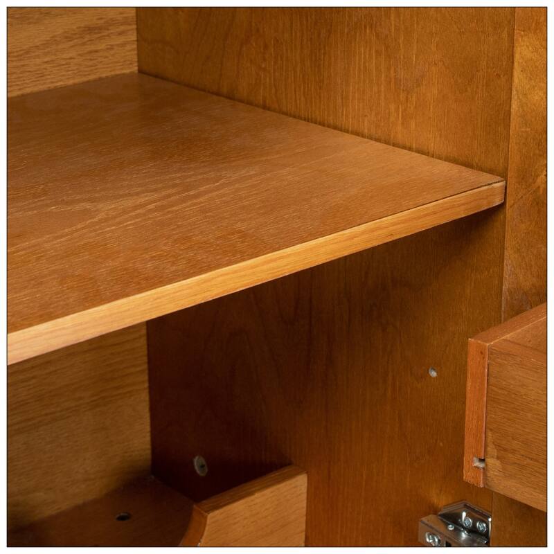31.5" Liquor Cabinet with Wine Glass Holder