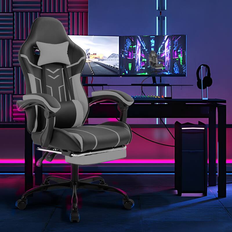 Gaming chair, Computer chair Ergonomic chair with footrest Office chair Ergonomic computer chair