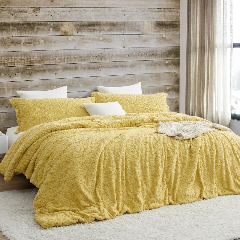 Obsessed - Coma Inducer® Oversized Comforter Set - Turmeric Yellow - Oversized Queen