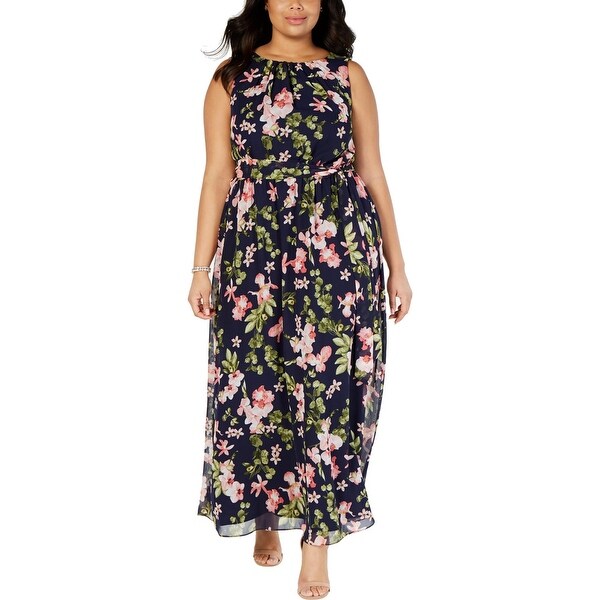 jessica howard sleeveless floral maxi dress