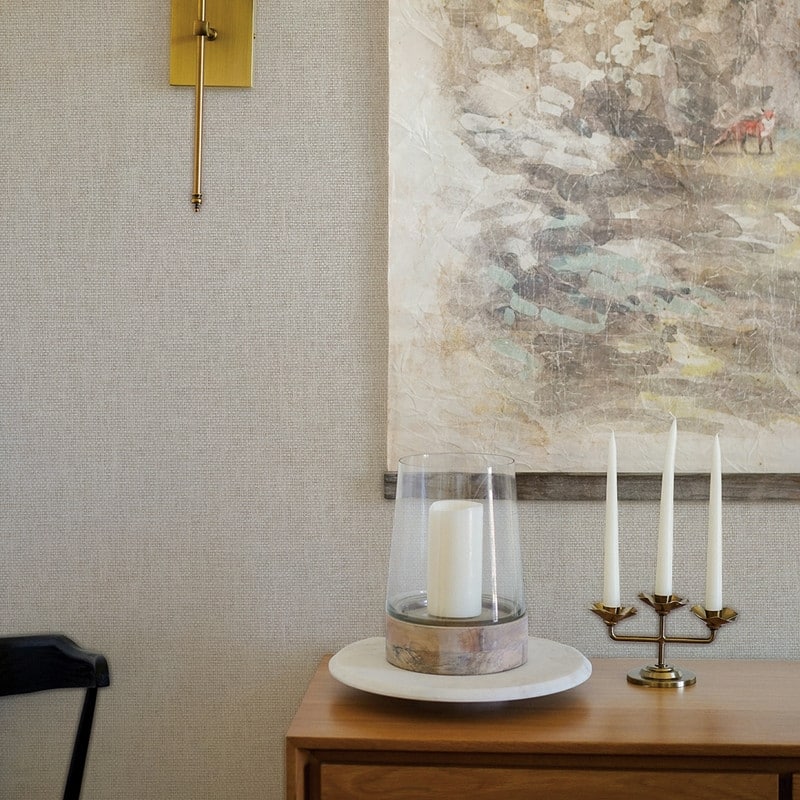 Tempaper Faux Grasscloth Primitivo Textured Peel and Stick Wallpaper by Jeremiah Brent