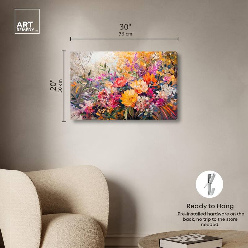 Amber Auras Canvas by Art Remedy, Gallery Wrapped