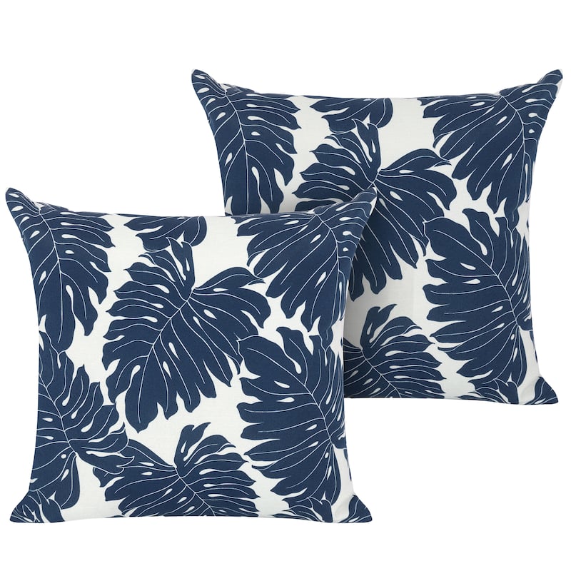 Outdoor Patio Water-Resistant Throw Pillows Set of 2