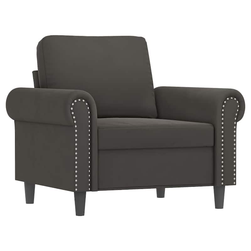 vidaXL Sofa Chair Living Room Accent Upholstered Chair with Armrest Velvet