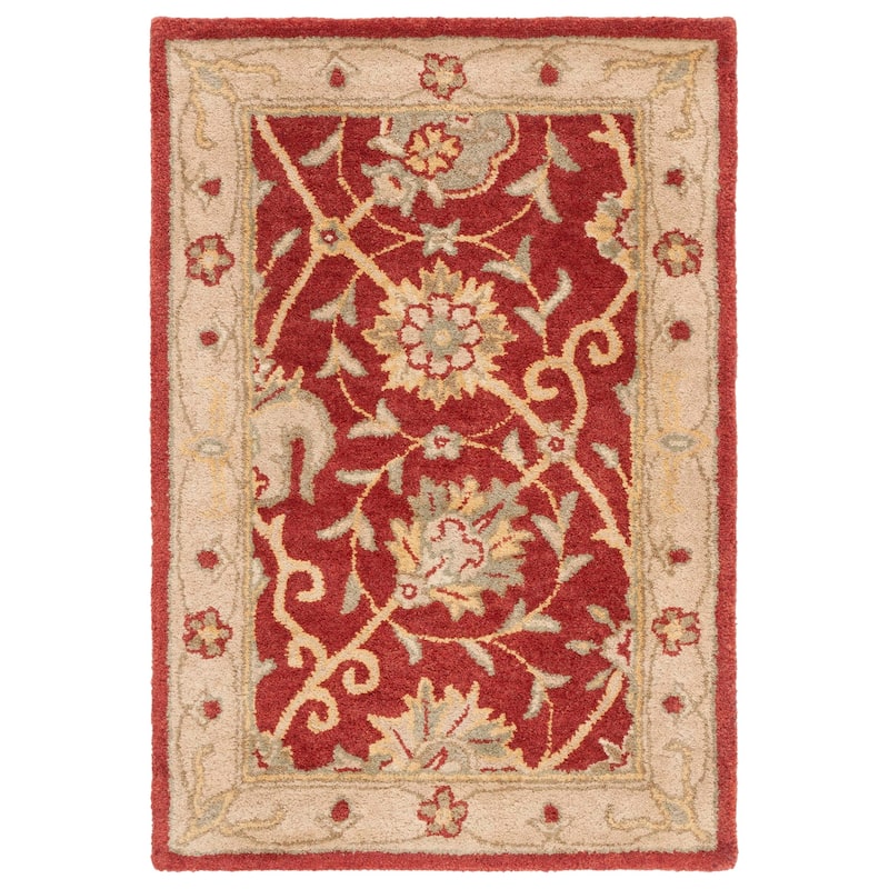 SAFAVIEH Handmade Antiquity Zuriñe Traditional Oriental Wool Rug - 2' x 3' - Rust