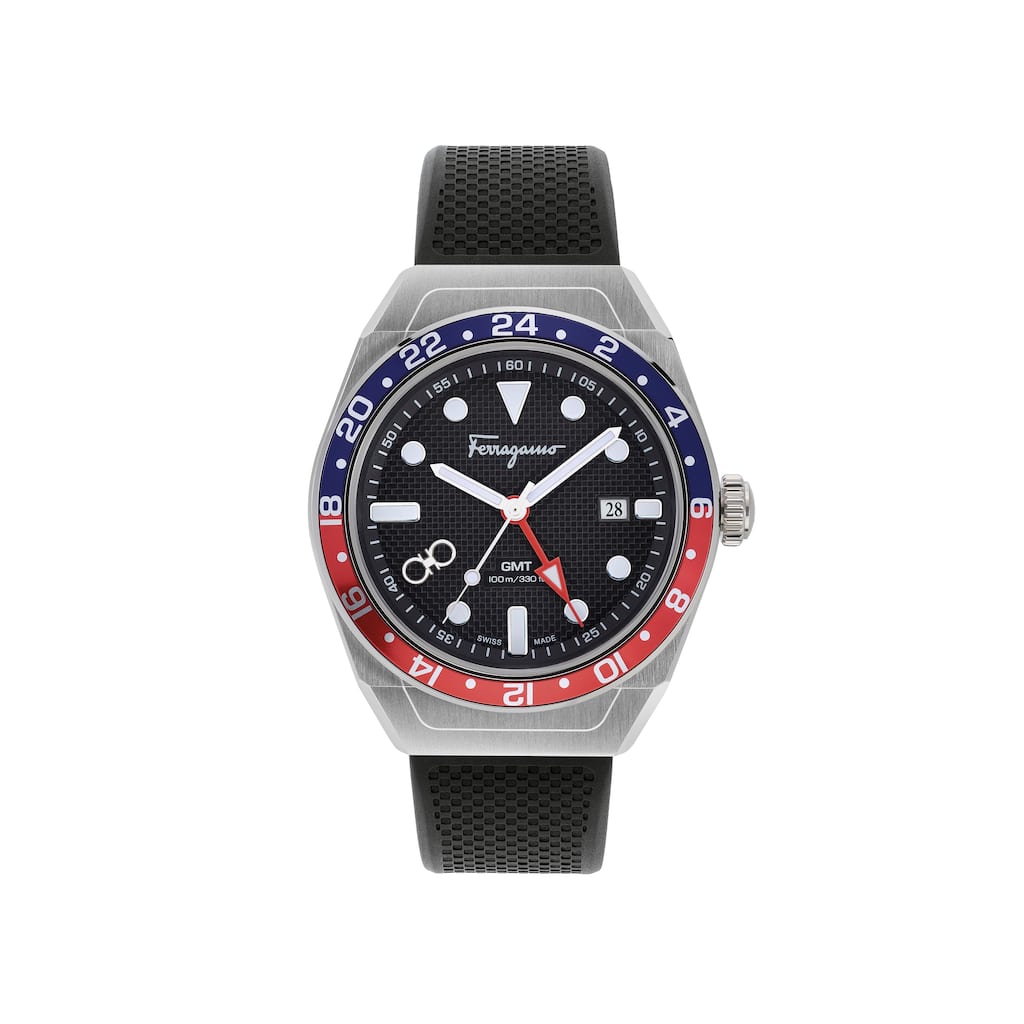 Ferragamo Men's Ferragamo SLX GMT 43mm Quartz Watch SFKP00223 - Black - N/A