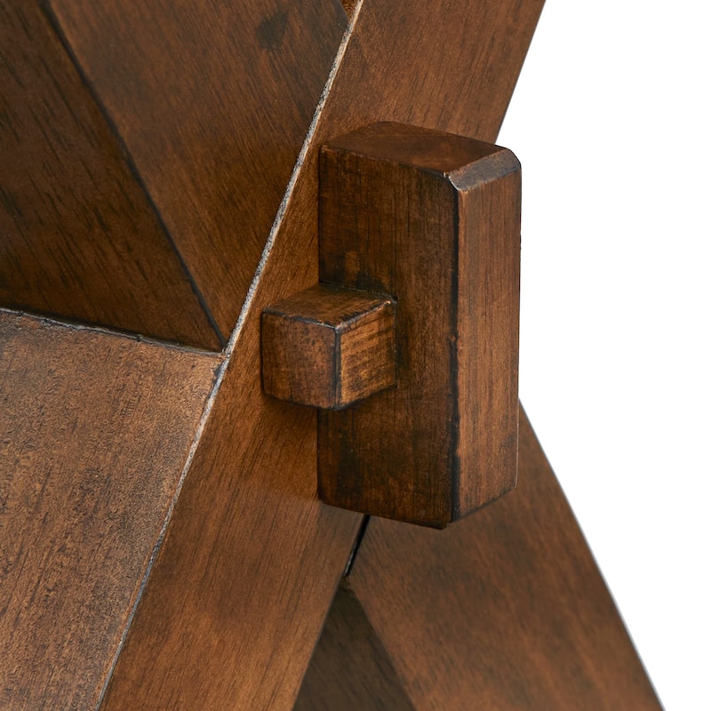 Simple Living Mandeville Live Edge Solid Wood Walnut Dining Table