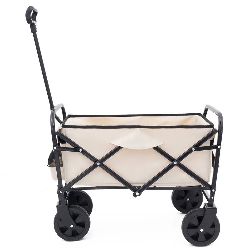 Extendable Foldable Wagon Cart, Heavy Duty 225lb, Beach & Utility Use