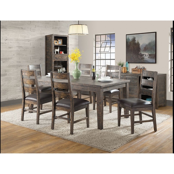 Glenwood Pines 60 78 Extension Leaf Distressed Dining Set Bed Bath Beyond 31935055