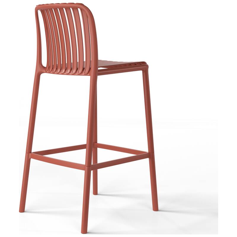 Frond and Form 29.5 Inch Outdoor Bar Stool (Set of 2)