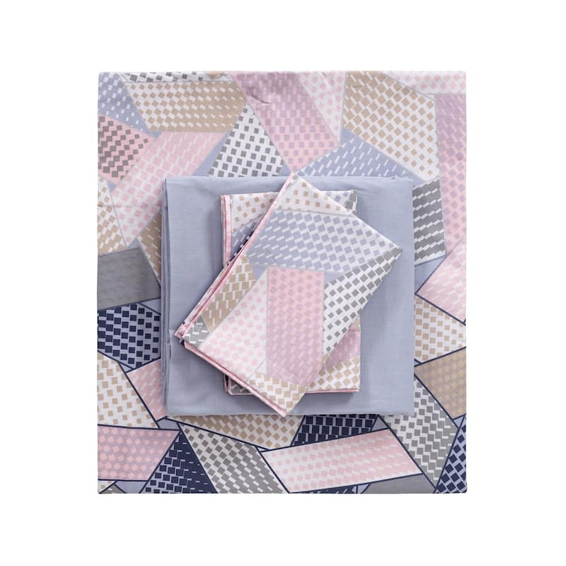 SUSSEXHOME Blush in Gray Full Size Duvet Cover Set,Hypoallergenic