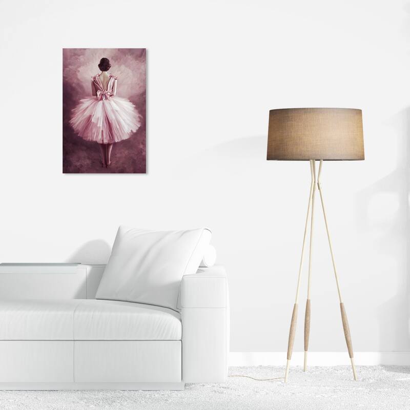 Wynwood Studio Fashion and Glam Ballerina III Brown and Traditional Wall Art Canvas Print - 24 x 16