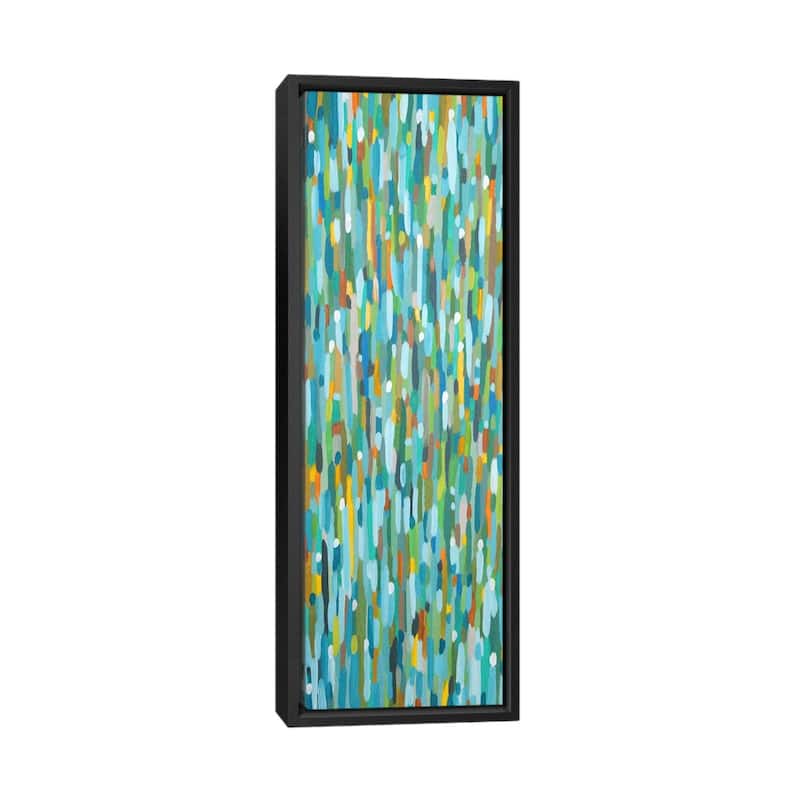 iCanvas "Les Uns Contre Les Autres" by Sylvie Demers Framed Canvas Print - 60x20 - Black