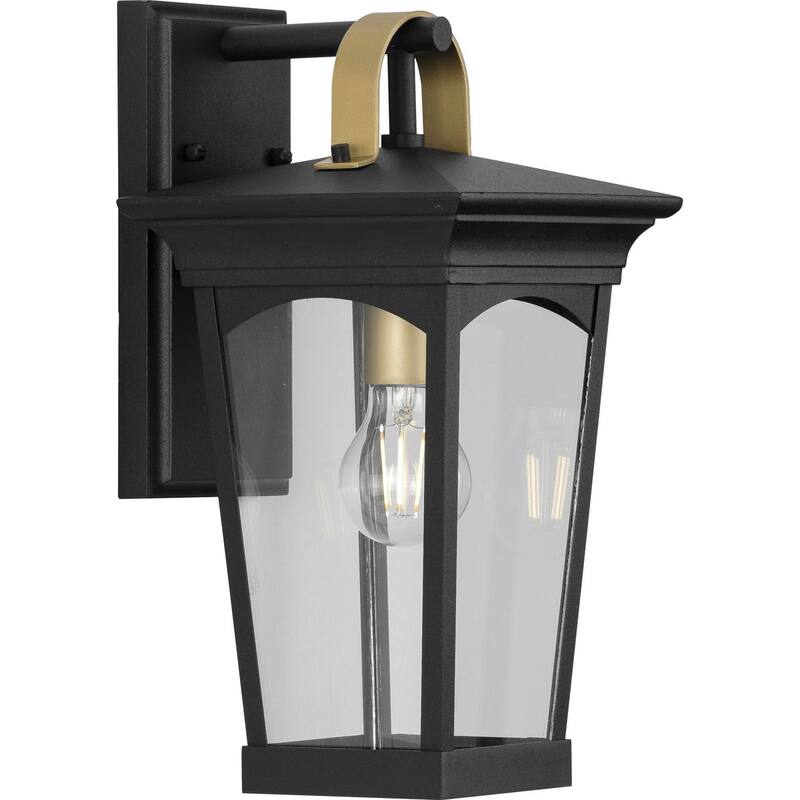 Chatsworth Collection Black One-Light Small Wall Lantern - 17.750" x 10.750" x 10.500" - 17.750" x 10.750" x 10.500"